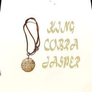 King Cobra Jasper Pendant Necklace – Protection & Transformation